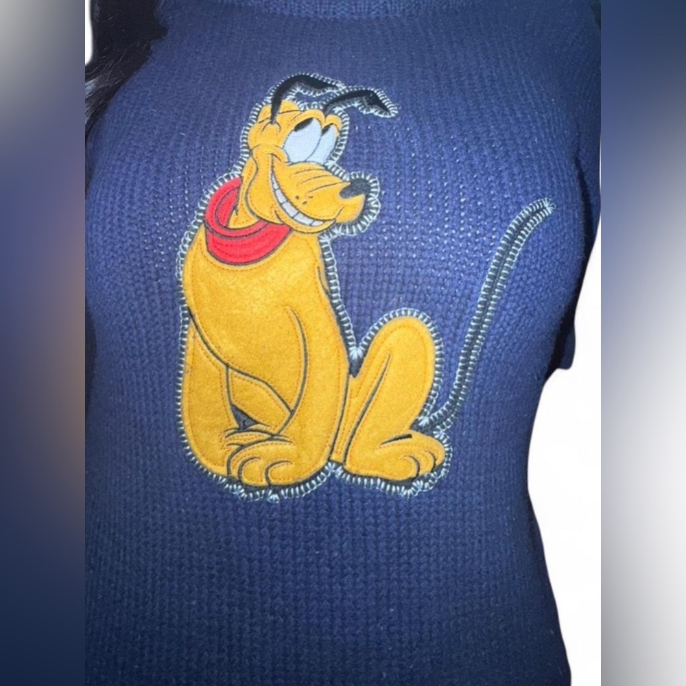 Disney Pluto Navy Blue Knitted Sweater.